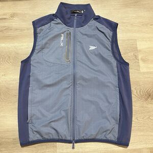 RLX Ralph Lauren Cotton Blend Performance Fabric Houndstooth Vest Mens Sz Large